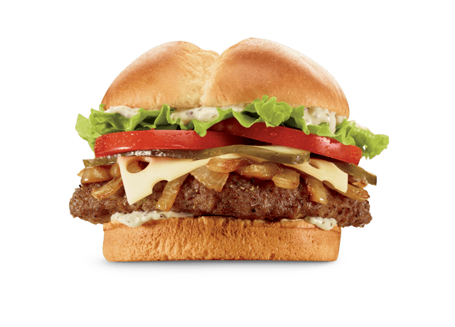Sirloin Swiss & Grilled Onion Burger